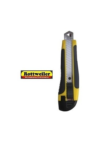 Cutter  Metalico  Profesional  Hoja De 18 Mm   Con Freno   " Rottweiler "