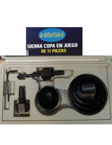 Sierra  Copa    C/  11 Pzas.    " Onza " Med. 3/4", 7/8", 1 1/8", 1 1/4", 1 1/2", 1 3/4", 2" Y 2,5"  Estuche