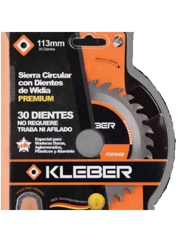 Sierra   Circular  113 Mm  X   20  Dientes  D. Wi. " Kleber "