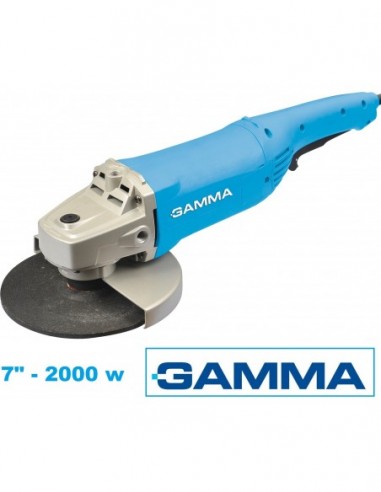 Amoladora    Angular    7"       1800 W       " Gamma "                   8000 Rpm