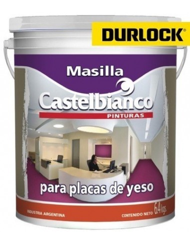 Masilla      Para   Placas  De   Durlock  O  Yeso      6,8  Kg     " Castelbianco "