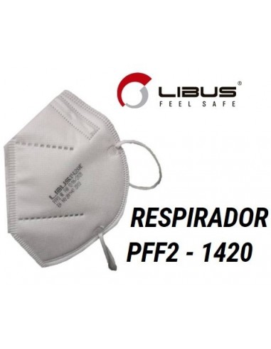 Mascarilla  Descartable    Reforzada   Pff2 N95   " Libus "  * 1420   - 904064