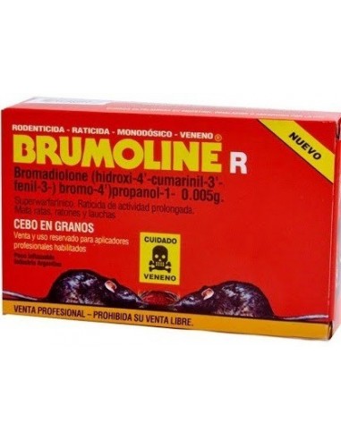 Raticida    " Brumoline " R    Super            100 Gr.  Cebo  