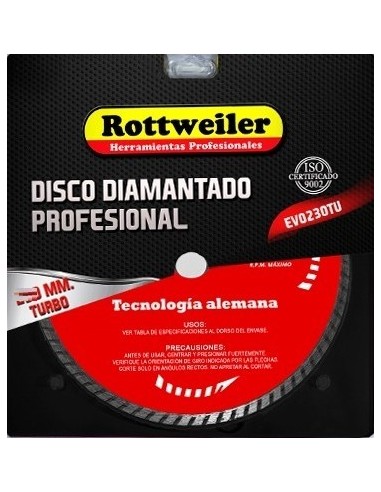 Disco  Diamantado   Turbo   180 Mm   " Rottweiler "