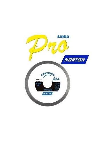 Disco  Diamantado   Liso        180 Mm   " Norton "  " Pro "  " Continuo " Profesional  - Sain Gobain