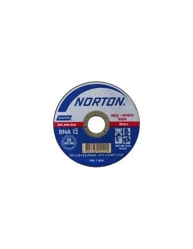 Discos De Corte   "norton"  C/d   4,5  *  3 Mm  " Bda "