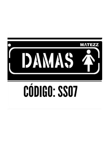 Stencils   Figura :  *  Damas    8 * 20 Cm        * Matezz 