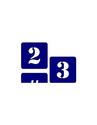 Stencils   Juego   Numeros     6 Cm      * Matezz  ( 11 Plantillas )