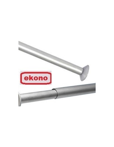 Caño  Para  Cortina  De  Baño   De 1,30  A  2  Mts     Aluminio Naural  " Ekono "  " Decor "