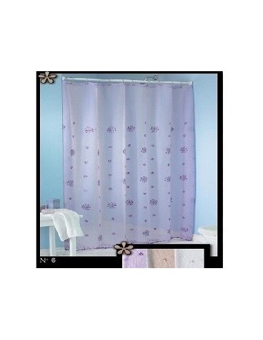 Cortinas  Para   Baño   Dos  Tonos  Con  Ganchos Y Protector  Variedad De Diseños