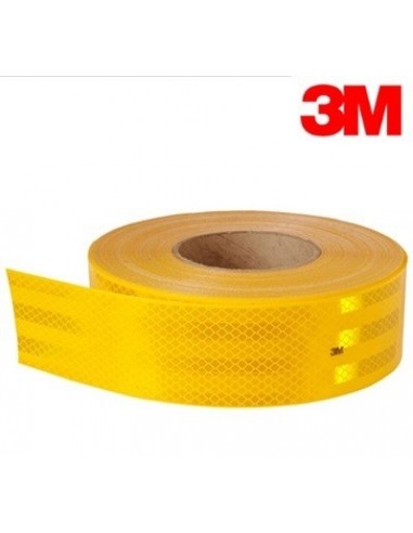 Cinta   * Reflectiva    Perimetral * Amarilla  5 Cm * P/mts    " * 3m "       ( 44379 ) ( Rollo X 45,7 Mts )