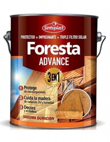 Impregnante  Foresta  " Advance Brill "  Caoba     20 Lts    " Sinteplast "