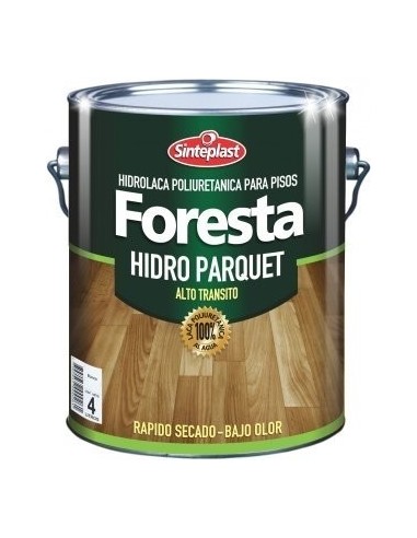 Laca  Pisos Satin   " Hidro Parquet "    1 Lts    " Foresta  - Sinteplast "