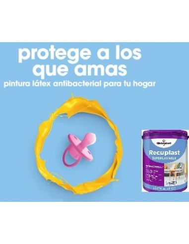 Latex   Clase " A + "      Superlavable  Satin " Biopruf "     4 Lts  " Recuplast "     * Sinteplast  * Blanco