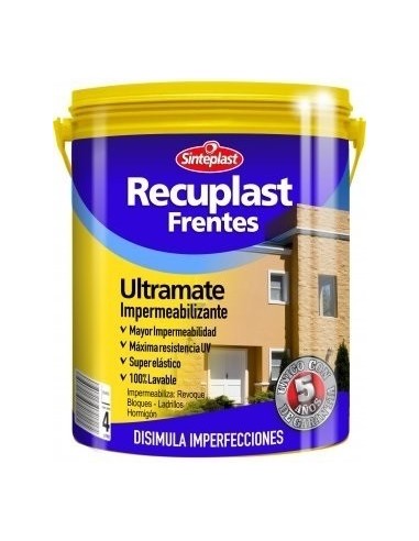 Latex   Clase * Premium   Frentes  Ultramate  " Recuplast "     20 Lts  * ímpermeabilizante  " Sinteplast "  * Blanco