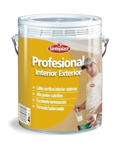 Latex   Clase  " B"     Exterior - Interior      "  Profesional "   10 Lts    " Sinteplast "  * Blanco