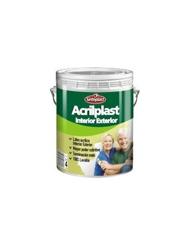 Latex   Clase " A "     Exterior - Interior     "   Acrilplast "      1 Lts    " Sinteplast "  * Blanco