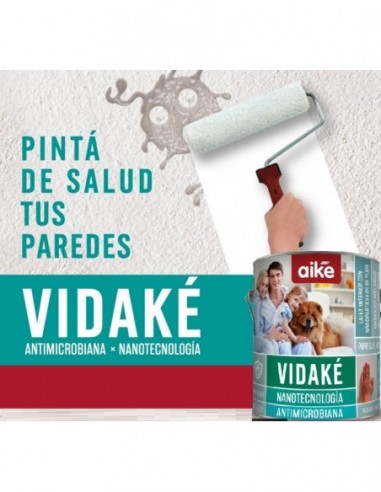 Latex   Clase * Premium   * Antimicrobiano  Hogar   Mate   4 Lts  " Vidake -  Aike "  * Nanotecnologia -     Best - Paint  * 