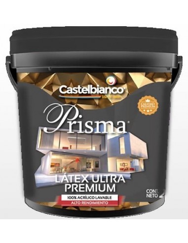 Latex   Clase " A "     Exterior - Interior     * Prisma "       20 Lts  * Acril Lavable "  " Castelbianco "  * Blanco