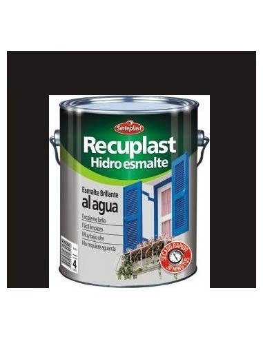 Negro    Hidroesmalte          1/4   Lts      * Recuplast  " Sinteplast "