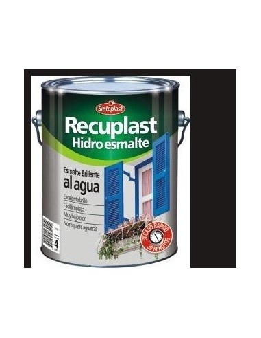 Negro    Hidroesmalte        4      Lts      * Recuplast  " Sinteplast "