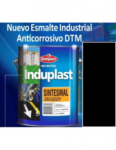 Negro      " Dtm "            4   Lts.  " Induplast -  Sinteplast "