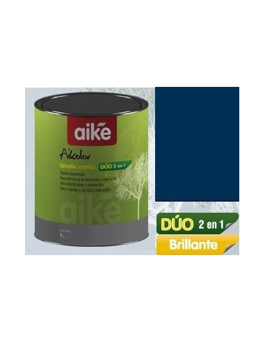 Azul  Marino    Duo   "  Aike "        1/4  Lts        " 2 En 1 "  -   " Best - Paint "