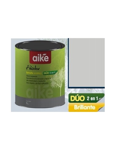 Gris  Espacial    Duo   "  Aike "        1/4  Lts        " 2 En 1 "  -   " Best - Paint "