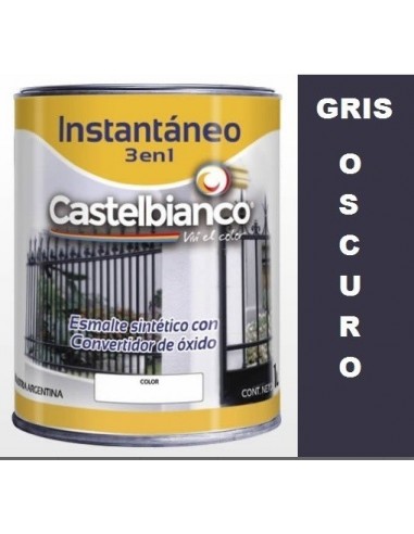 Gris  Oscuro   "  Castelbianco "       1/2    Lts      * Instantaneo  3 En 1    