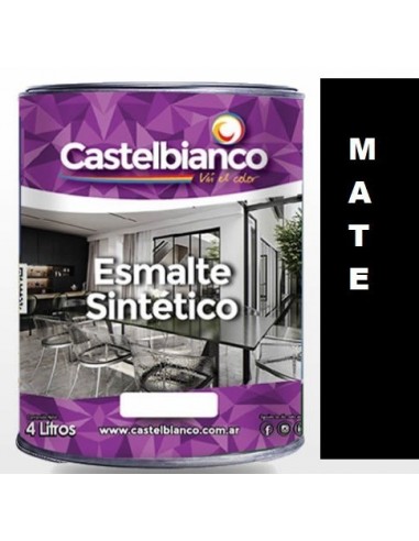 Negro  Mate   "  Castelbianco "      1/2 Lts          * Alta Dureza   