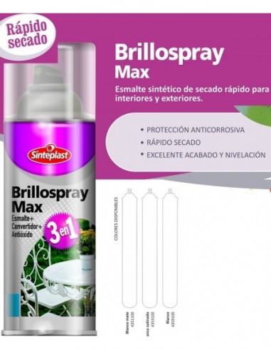 Aerosol    240 Cc   Blanco  Satinado            3en1   Brillospray  Max