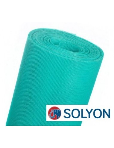 Tejido Mosquitero  Pvc  " Solyon "  1,20 X  25 Mtr  Verde - Semi Rigida