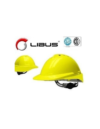 Casco  " Libus "  Milenium  Class  Amarillo  -  Con Arnes -- * Iram 3620 Tipo 1-clase B