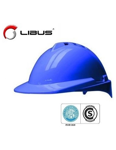 Casco  " Libus "  Milenium  Class  Azul  -           Con Arnes -- * Iram 3620 Tipo 1-clase B