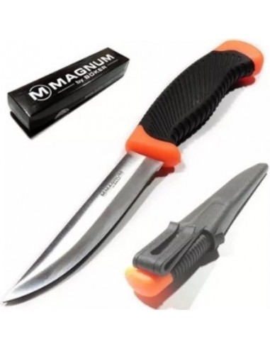 Cuchillo    Pescador  Filetear  " Magnum "  Falum   " Böker "  4 "  - 10  Cm  "  C/ Funda   " Böker Arbolito "