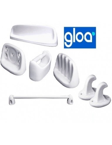 Accesorios  De  Baño      Kit 7  Piezas   Loza ¨   "  Gloa  "