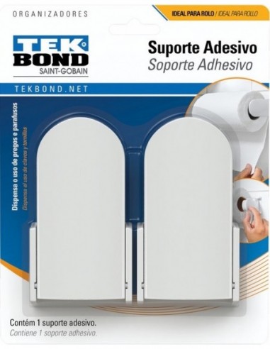 Accesorios  De  Cocina  Porta  Rollo     * Adhesivo    * Tekbond     Blanco 