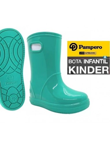 Botas  " Pampero "   Kinder  Verde         Nº 25 / 26      " Pampero  "      Ind. Arg.