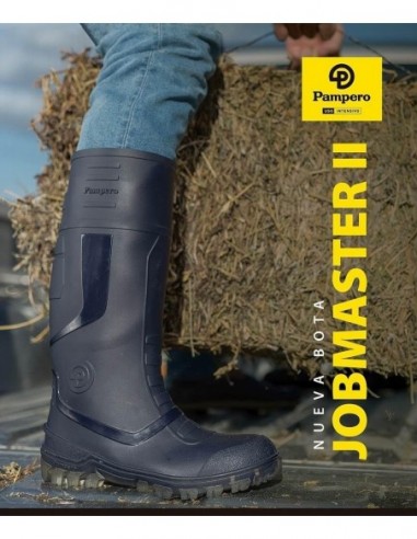 Botas  " Pampero "   Puntera  De  Acero    Nº 42   Azul " Jobmaster Ii "      Ind. Arg.