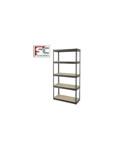 Estanteria   Mega  Rack  4 Estantes 0,35  X  0,80  X  1,50    Blanco     "sc" 