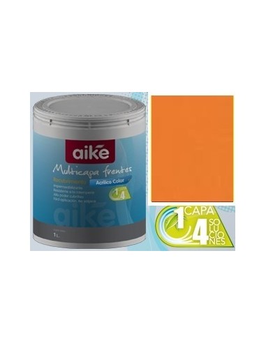 Latex  Color  Naranja                               1  Lts    " Int - Ext - Multicapa -  Aike "      Best - Paint* Promo 