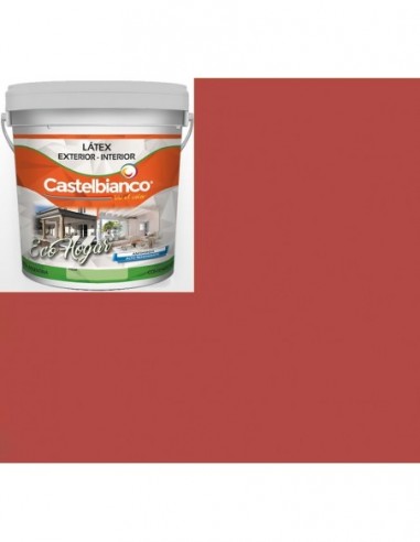 Latex  Color  Bermellon  Ceibo             4  Lts   * Eco  Hogar   " Int - Ext - Castelbianco "   