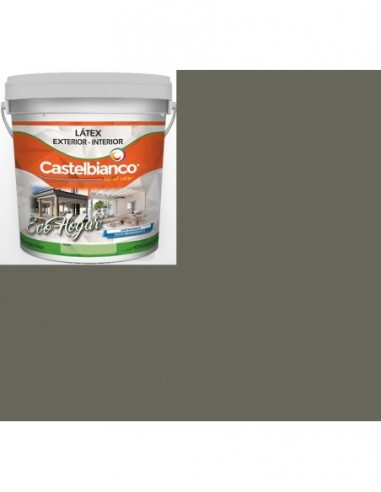 Latex  Color  Gris  Tormenta                 4  Lts   * Eco  Hogar   " Int - Ext - Castelbianco "    