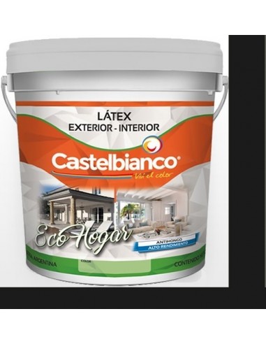 Latex  Color  Negro                                  4  Lts   * Eco  Hogar   " Int - Ext - Castelbianco "   