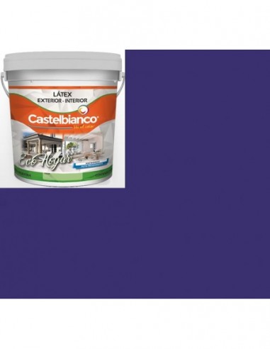 Latex  Color  Violeta   Arandano         4  Lts   * Eco  Hogar   " Int - Ext - Castelbianco " 