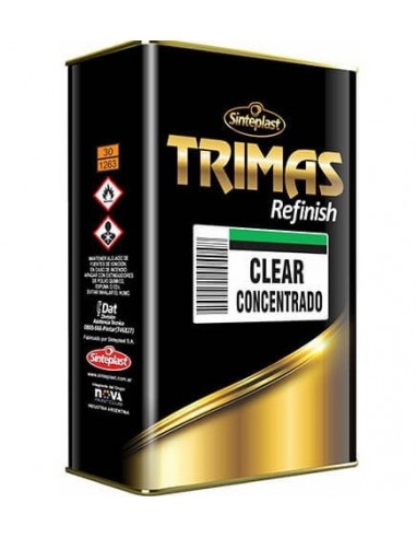 Clear    1 K     Concentrado        1 Lts     " Trimas "             " Sinteplast "  Laca Acrilica Monocomponente . Terminaci