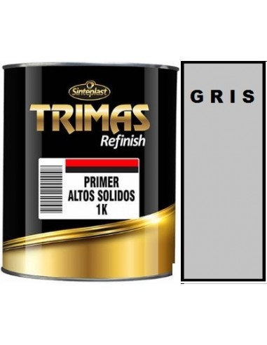 Impresion   Gris   Primer    1k  Altos Solidos    4 Lts    " Trimas "   Fondo Monocomponente Alto Poder De Relleno