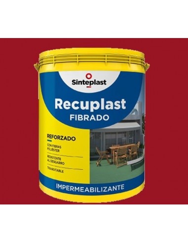 Impermeabilizante  Recuplast  Fibrado  Rojo Tejas     1 Kg       Sinteplast