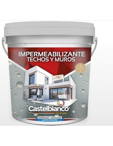 Impermeabilizante  Castelbianco   Fibrado  Blanco   1 Kg     