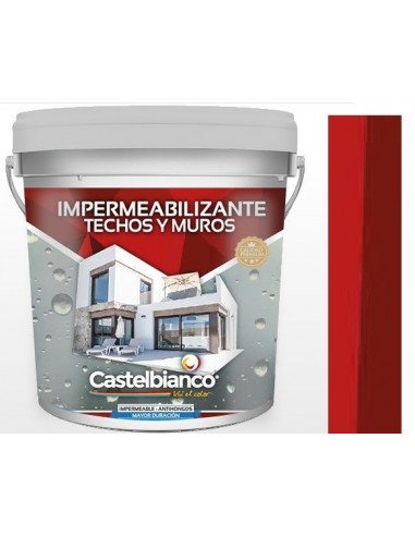 Impermeabilizante  Castelbianco   Fibrado  Rojo      1 Kg     